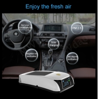 Автомобильный очиститель воздуха.Twin Turbo с цифровым дисплеем.Солнечная батарея